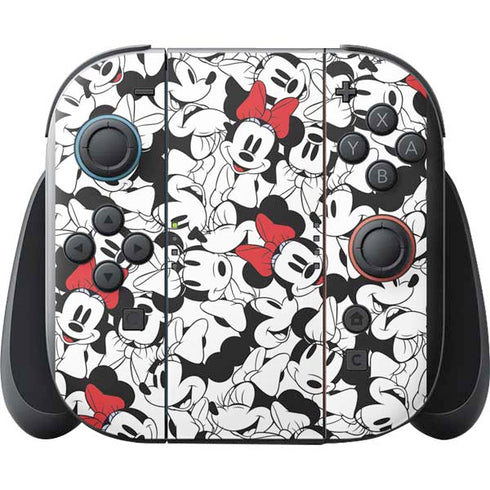 Disney Minnie Mouse Red Color Pop Face Pattern Nintendo Switch 2 (2025) with Joy-Con Skin