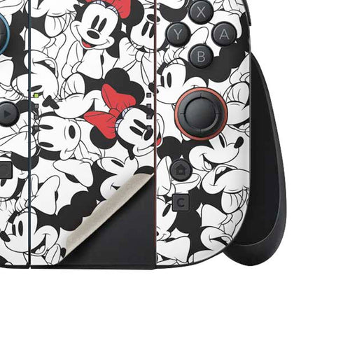 Disney Minnie Mouse Red Color Pop Face Pattern Nintendo Switch 2 (2025) Joy-Con Controller Skin