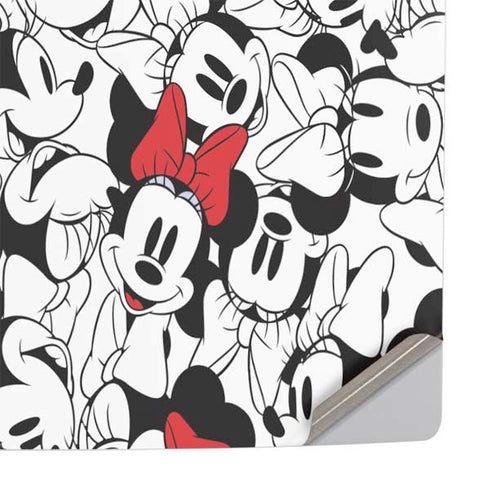 Disney Minnie Mouse Red Color Pop Face Pattern PS5 Pro Console Skin