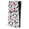 Disney Minnie Mouse Red Color Pop Face Pattern PS5 Slim Digital Edition Console Skin