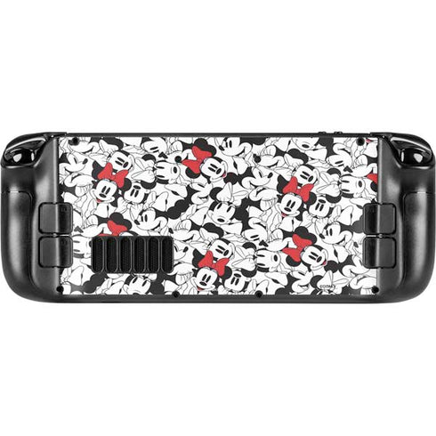 Disney Minnie Mouse Red Color Pop Face Pattern Steam Deck Handheld Gaming Computer Skin