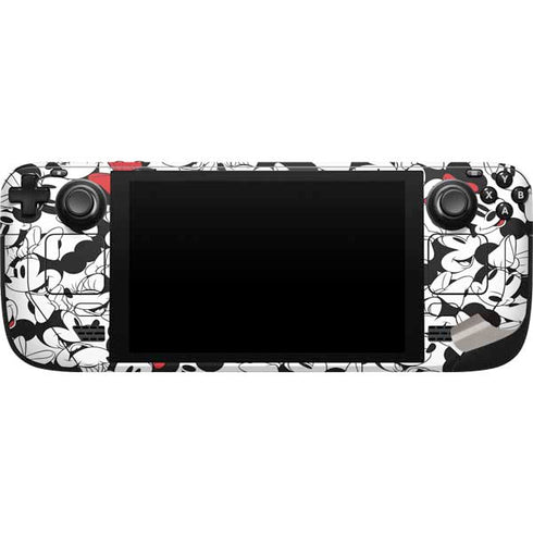 Disney Minnie Mouse Red Color Pop Face Pattern Steam Deck Handheld Gaming Computer Skin