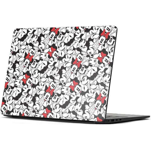 Disney Minnie Mouse Red Color Pop Face Pattern Surface Laptop 7 13.8in Skin