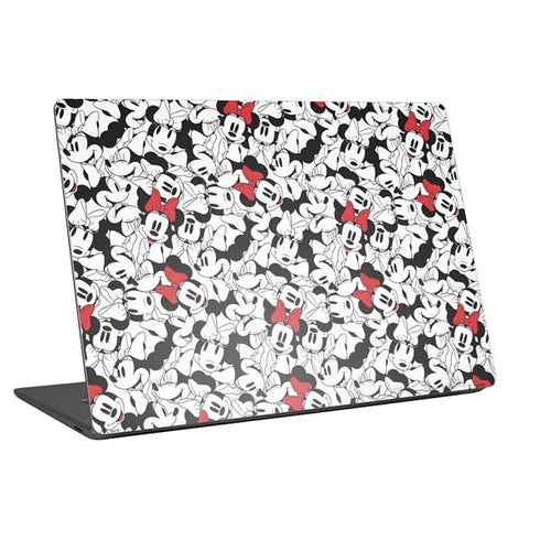 Disney Minnie Mouse Red Color Pop Face Pattern Laptop Skins
