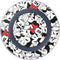 Disney Minnie Mouse Red Color Pop Face Pattern Wireless Charger Skin