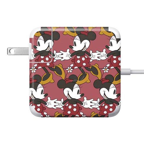 Disney Minnie Mouse Dancing Pattern 85W Power Adapter (15 and 17 inch MacBook Pro Charger) Skin