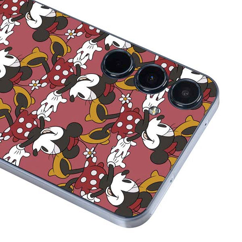 Disney Minnie Mouse Dancing Pattern Galaxy A35 5G Skin
