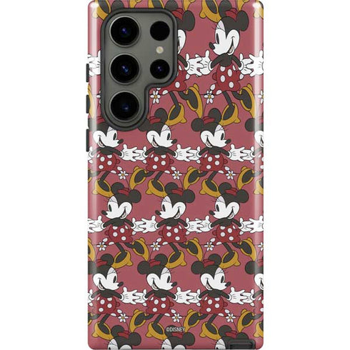 Disney Minnie Mouse Dancing Pattern Galaxy S23 Ultra Pro Case