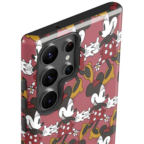 Disney Minnie Mouse Dancing Pattern Galaxy S23 Ultra Pro Case