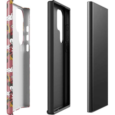 Disney Minnie Mouse Dancing Pattern Galaxy S23 Ultra Pro Case
