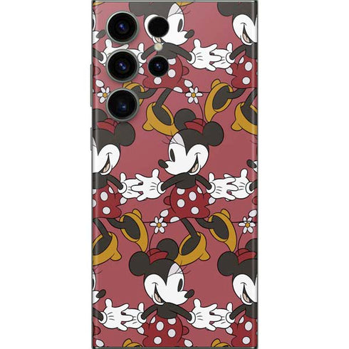 Disney Minnie Mouse Dancing Pattern Galaxy Skins