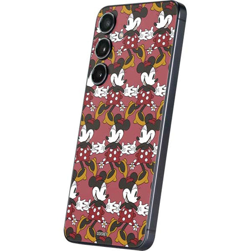 Disney Minnie Mouse Dancing Pattern Galaxy S24 Skin