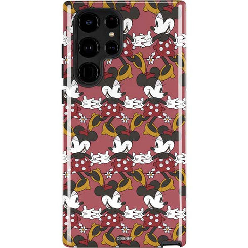 Disney Minnie Mouse Dancing Pattern Galaxy S25 Ultra Impact Case