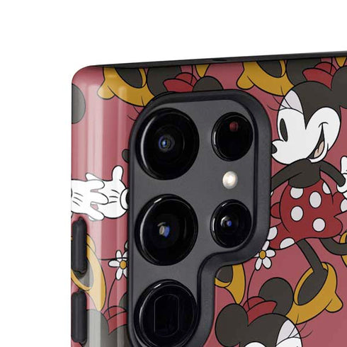 Disney Minnie Mouse Dancing Pattern Galaxy S25 Ultra Impact Case