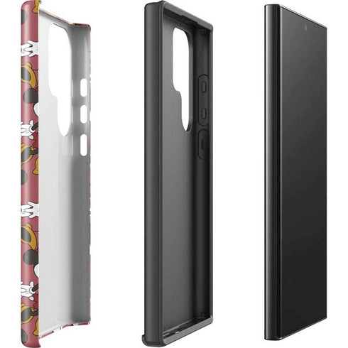 Disney Minnie Mouse Dancing Pattern Galaxy S25 Ultra Impact Case