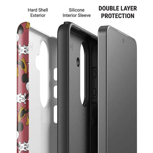 Disney Minnie Mouse Dancing Pattern Galaxy S26 Impact Case