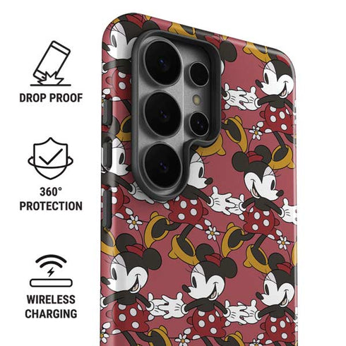 Disney Minnie Mouse Dancing Pattern Galaxy S26 Ultra Impact Case