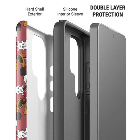Disney Minnie Mouse Dancing Pattern Galaxy S26 Ultra Impact Case