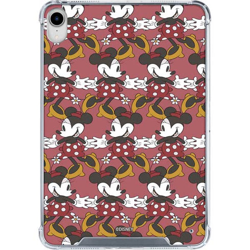 Disney Minnie Mouse Dancing Pattern iPad 11th Gen (2025) Clear Case