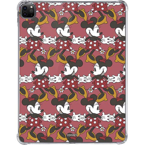 Disney Minnie Mouse Dancing Pattern iPad Pro 11in (2024) Clear Case