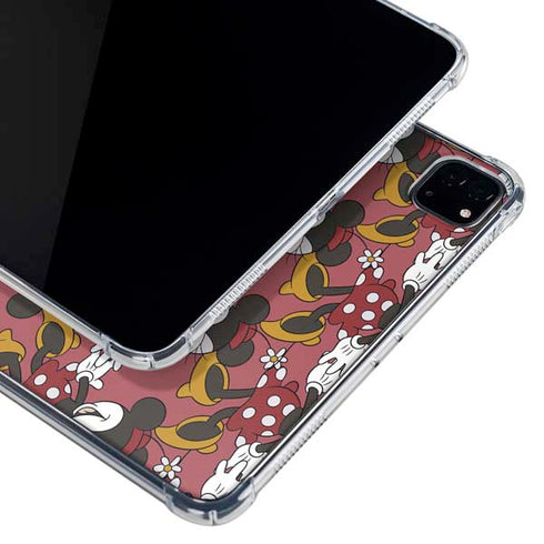 Disney Minnie Mouse Dancing Pattern iPad Pro 11in (2024) Clear Case