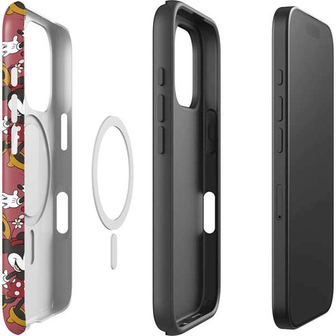 Disney Minnie Mouse Dancing Pattern iPhone 16 Pro Magsafe Impact Case