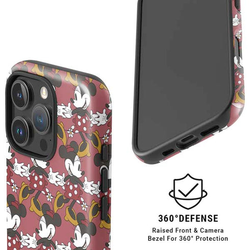 Disney Minnie Mouse Dancing Pattern iPhone 16 Pro Magsafe Impact Case