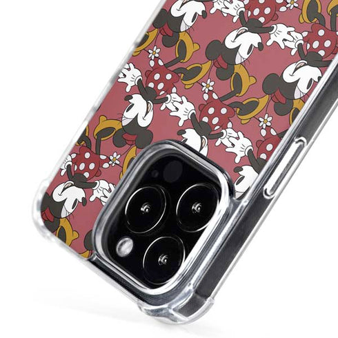 Disney Minnie Mouse Dancing Pattern iPhone 16 Pro Max MagSafe Case
