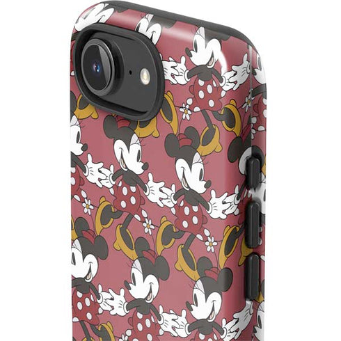 Disney Minnie Mouse Dancing Pattern iPhone 16e Impact Case