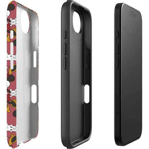 Disney Minnie Mouse Dancing Pattern iPhone 16e Impact Case