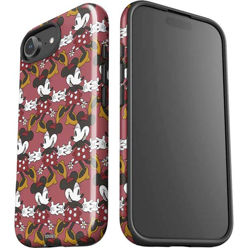 Disney Minnie Mouse Dancing Pattern iPhone 16e Impact Case