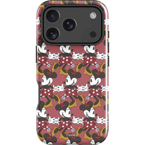 Disney Minnie Mouse Dancing Pattern iPhone 18 Pro Impact Case