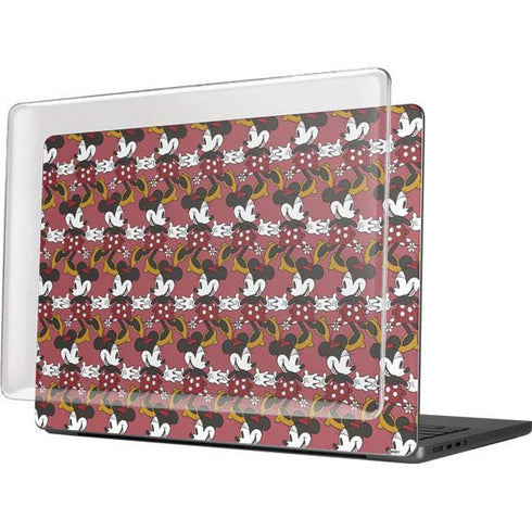 Disney Minnie Mouse Dancing Pattern MacBook Pro 14in (2021-24) Case plus Skin