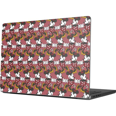 Disney Minnie Mouse Dancing Pattern Apple MacBook Pro 14-inch Skin