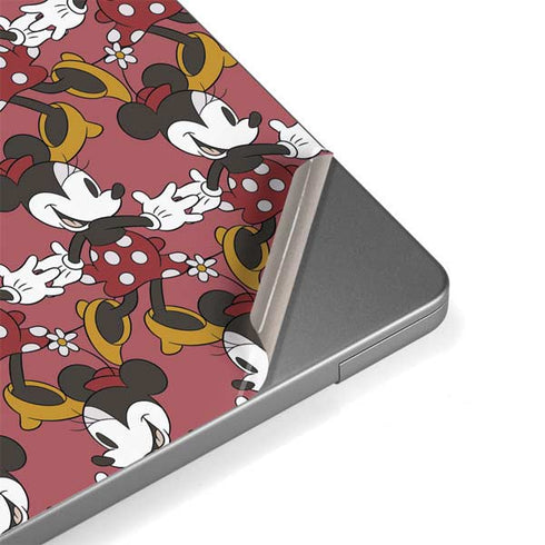 Disney Minnie Mouse Dancing Pattern Apple MacBook Pro 14-inch Skin