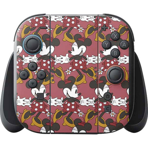 Disney Minnie Mouse Dancing Pattern Nintendo Switch 2 (2025) with Joy-Con Skin