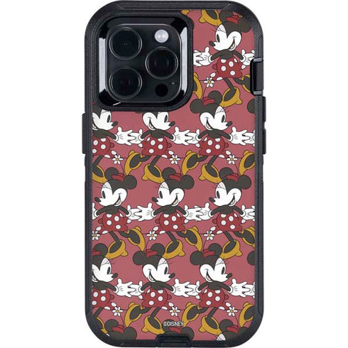 Disney Minnie Mouse Dancing Pattern Otterbox Defender iPhone Skin
