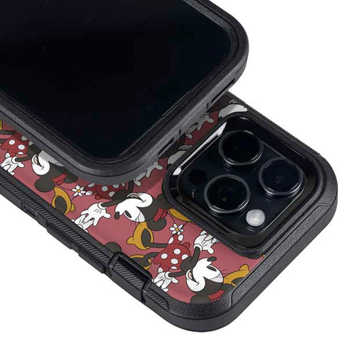 Disney Minnie Mouse Dancing Pattern Otterbox Defender iPhone Skin