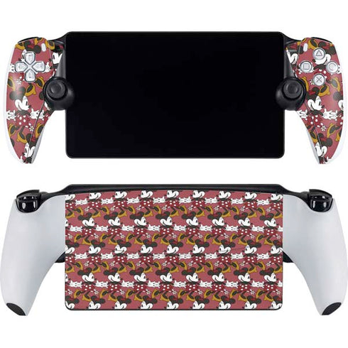 Disney Minnie Mouse Dancing Pattern PlayStation Portal Remote Player Skin
