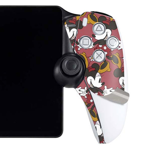 Disney Minnie Mouse Dancing Pattern PlayStation Portal Remote Player Skin