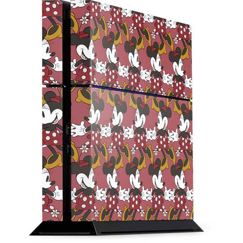 Disney Minnie Mouse Dancing Pattern PlayStation PS4 Skins