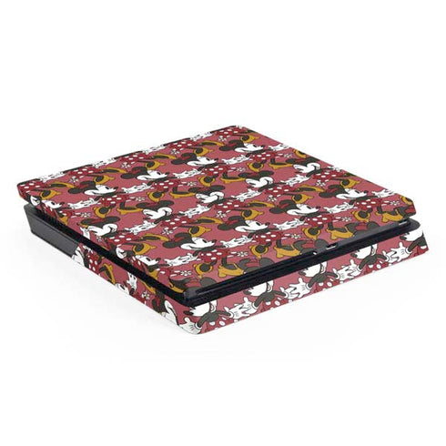 Disney Minnie Mouse Dancing Pattern PlayStation PS4 Skins