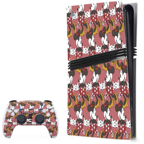 Disney Minnie Mouse Dancing Pattern PS5 Pro Bundle Skin