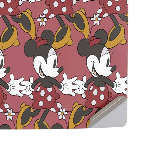 Disney Minnie Mouse Dancing Pattern PS5 Pro Console Skin