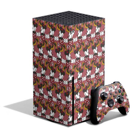 Disney Minnie Mouse Dancing Pattern Xbox Series X Skins