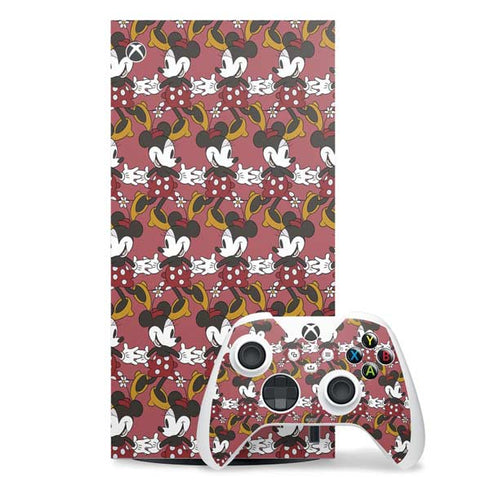 Disney Minnie Mouse Dancing Pattern Xbox Series X Skins
