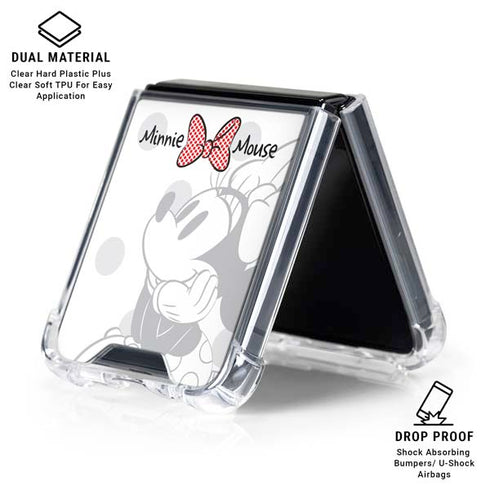 Disney Minnie Mouse Daydream Galaxy Z Flip7 Clear Case
