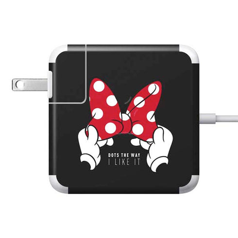 Disney Minnie Mouse Dots The Way 85W Power Adapter (15 and 17 inch MacBook Pro Charger) Skin