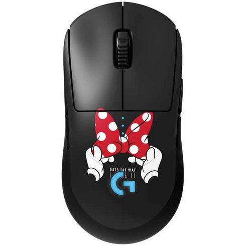 Disney Minnie Mouse Dots The Way G Pro Wireless Gaming Mouse Skin