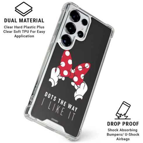 Disney Minnie Mouse Dots The Way Galaxy S25 Ultra Clear Case